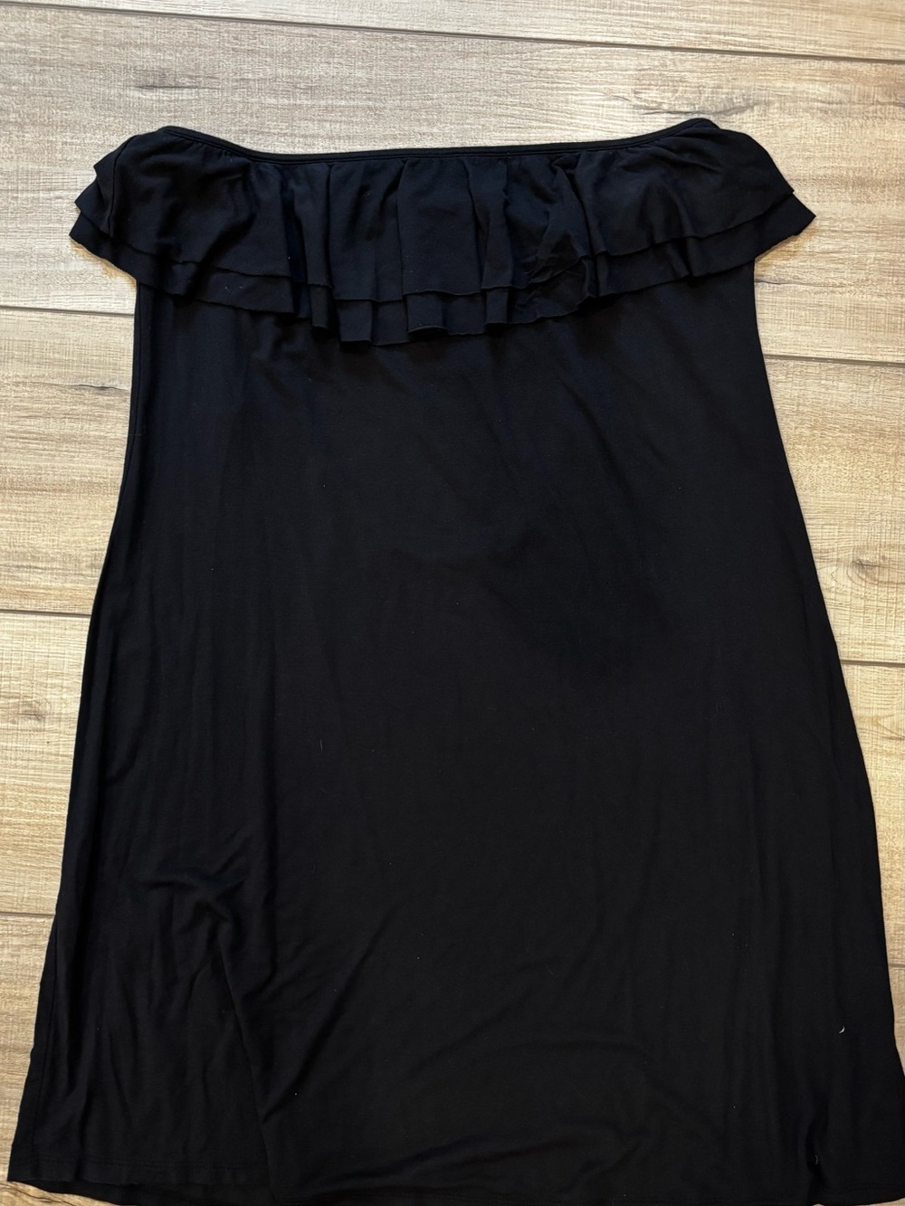 Victoria's Secret Black bathing suit cover up with Gold Logo Plaque
